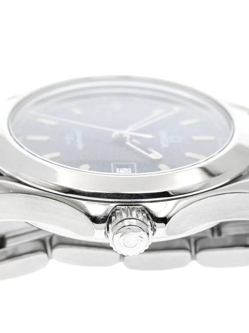 OMEGA Seamaster120 2511.81 Date Navy Dial Quartz Men's Watch_972103